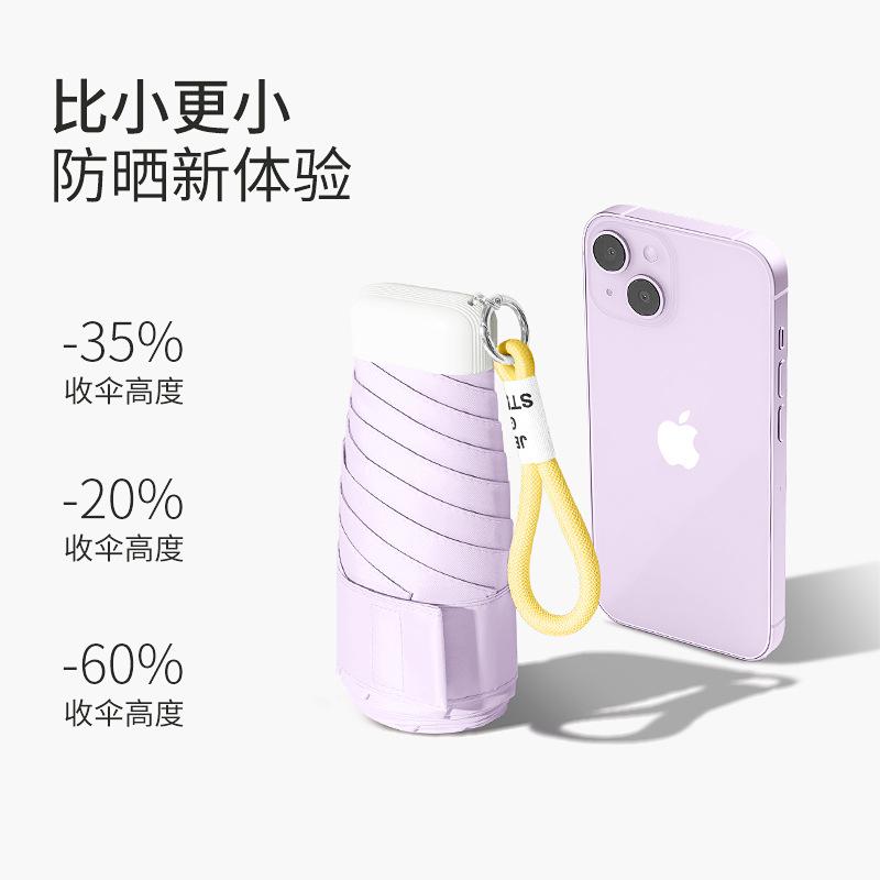 Neuer 50% flacher 60% farbiger Klebestoff Stoff Gold Stahlgerüst Bonbonfarbe Regenschirm Sonnenschutz Taschenschirm