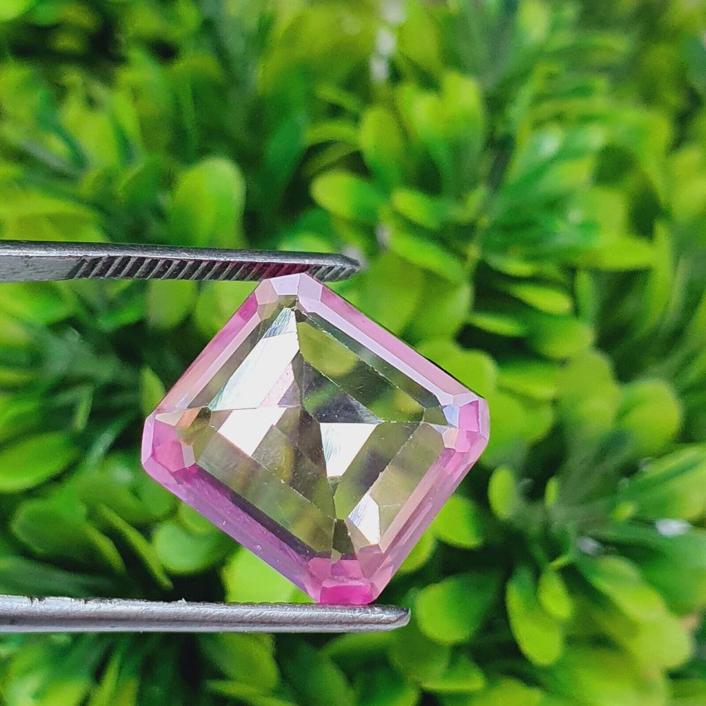 Natural Pink Tourmaline 18 Ct Emerald Shape Certified Loose Gemstone k321