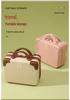 Personalized 14" Mini Makeup Suitcase: Ultra-Light Handbag with Small Gift Box and Password Lock.