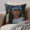 SINGER BBeyoncé Giselle Knowles Cushion Cover Pillowcase Antidustmite Invisible Zipper Short Plush Sofa Cushion