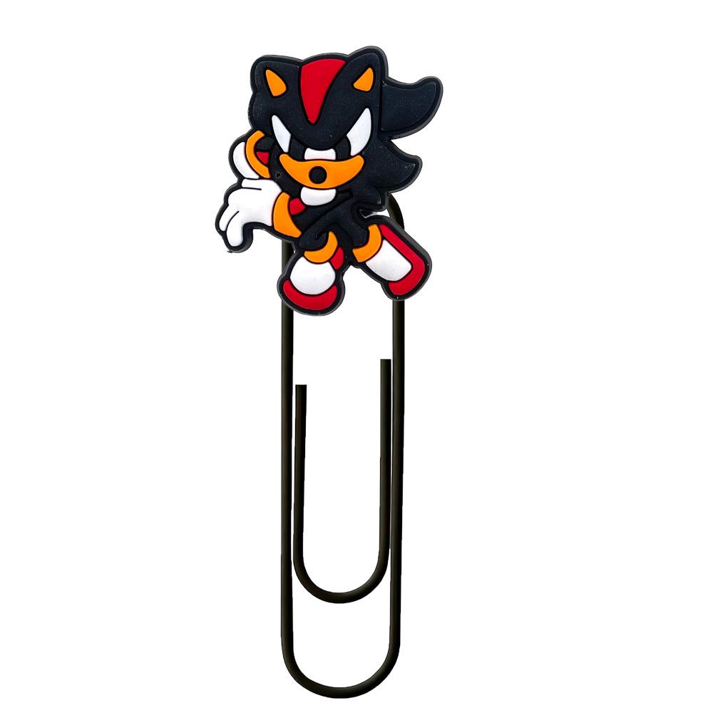 Sonic the Hedgehog Cute Metal Bookmark Paper Clip - Colorful DIY Stationery Ornament