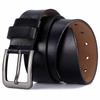 Men's Retro Pin Buckle Leather Belt - Genuine Cowhide, Plus Size