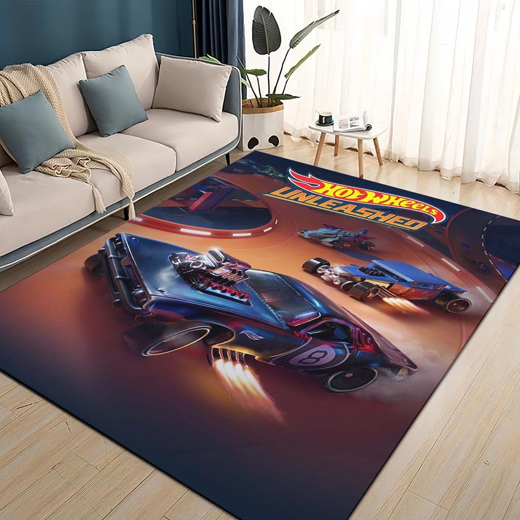 Hot Wheels 27 Style New Racing Car Cartoon Carpet Rug for Living Room Bedroom Home Sofa Decoration,Kids Play Non-slip Floor Mat