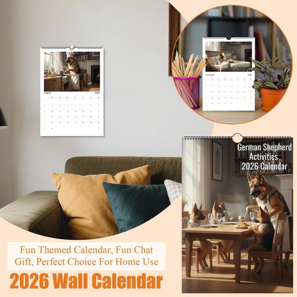2026 Wall Calendar, Fun Themed Calendar, Fun Chat Gift, Perfect Choice For Home Use.