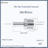 1" Hexagonal Barb Connector, 304 Stainless Steel for Water Pipe Hose, 316 Male Thread Plug