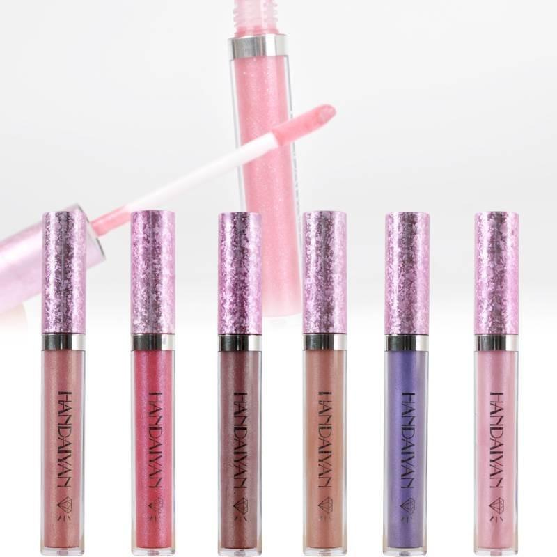 Shiny Lip Gloss 6 Colors Glittery Lip Gloss Long-lasting And Radiant