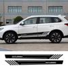 2 STK Bilstyling Dørside Skjørt Striper Vinyl Klistremerker For Mitsubishi Outlander Reflekterende Auto Dekorasjon Dekaler Tilbehør