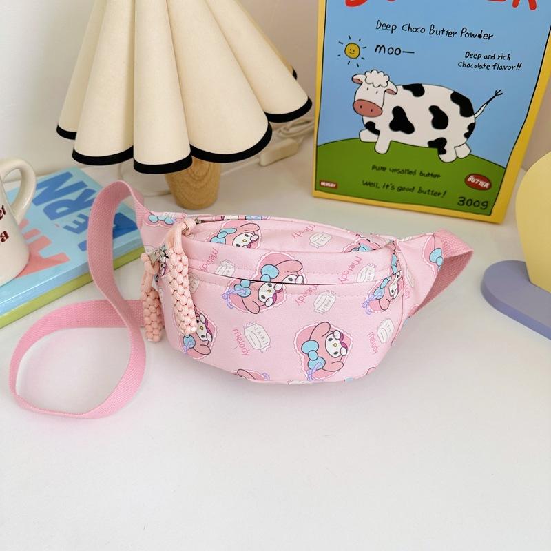 Cartoon-style Cute Crossbody Bag for Boys and Girls, Toddler-sized Waist Bag, Kindergarten Baby Shoulder Bag