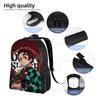 Kamado Tanjiro Backpack Demon Slayered Daily Backpacks Girl Design Breathable School Bags Novelty Rucksack