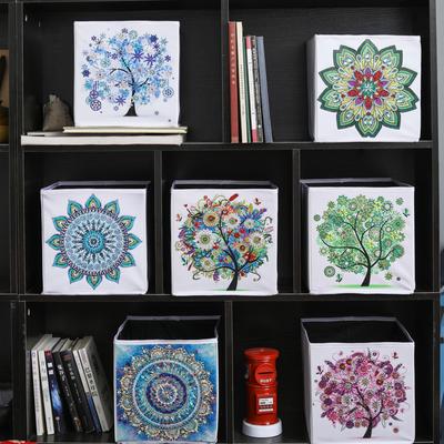 Diy Handmade Diamond Painting Storage Box Shaped Diamond Mosaic Cross Stitch 5D Diamond Art Embroidery Bedroom Household Items