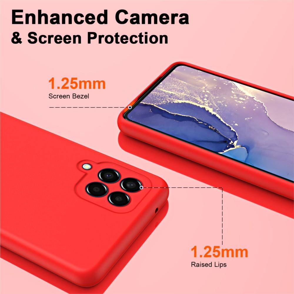 Luksusowe etui na telefon Samsung M33 5G z płynnego silikonu Fundas dla Galaxy M33 5G Global z osłoną ochronną kamery 8,4 mm