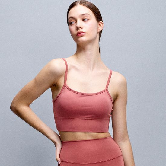 Horaho Skinny Solid Sports Bra Top (3COLORS)