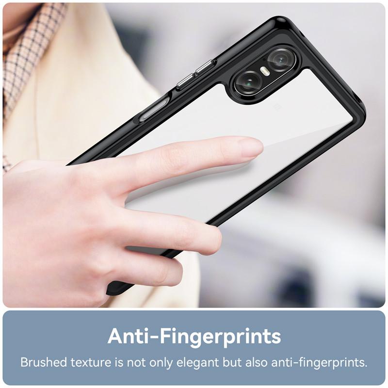 For Sony Xperia 10 VI Case Sony Xperia 10 VI Cover TPU Clear PC + Silicone Shockproof Protective Phone Cover Sony Xperia 10 VI