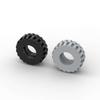 MOC 10PCS 35578 Tire 37x14 Building Blocks Kit Car Vehicle Wheel Educational Bricks DIY Toy Children Birthday Gifts