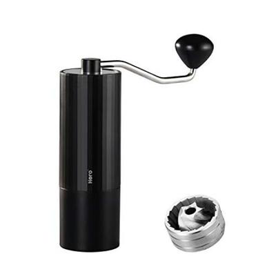 HERO Χειροκίνητος Μύλος Καφέ, Ανοξείδωτος Χάλυβας, Κωνικοί Αλέθοντες, Μαύρος