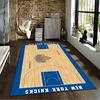 New York Knicks Basketball Court Design Carpet, Sports Team Theme Decor Suitable for Use As an Anti-slip for Living Room Bedroom Sofas
