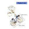 Sporty Couple Bike Keychains Metal Construction Crystal Ideal For Anniversary Gifting