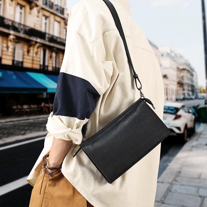 

JOYIR Мужская минималистичная нагрудная сумка - Кожа коровьей шкуры высшего слоя для бизнеса и путешествий на открытом воздухе