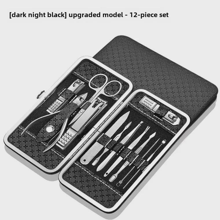 Stainless Steel Nail Clipper Set: Multifunctional Manicure & Pedicure Tools