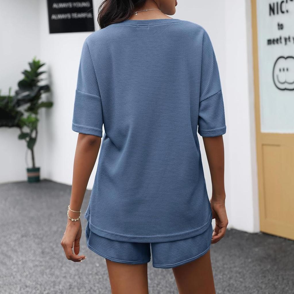 Women's Fashionable Casual Top And Pants Two-Piece Set