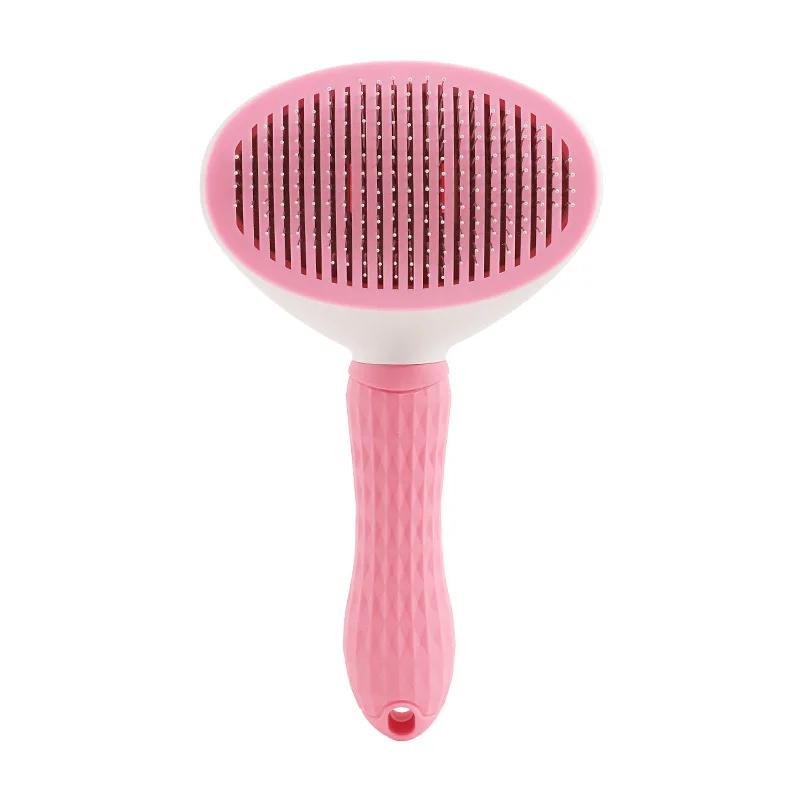 

Кошки используют расчески для домашних животных, чтобы удалить плавающие волосы, расчески с иглами из нержавеющей стали и щетки для удаления шерсти у собак Cat Suppliesz розовый