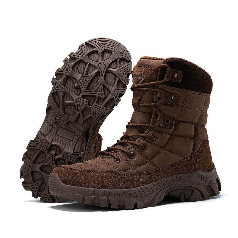 

2025 new large size military boots men s outdoor high-top desert tactical hiking shoes military boots men 47