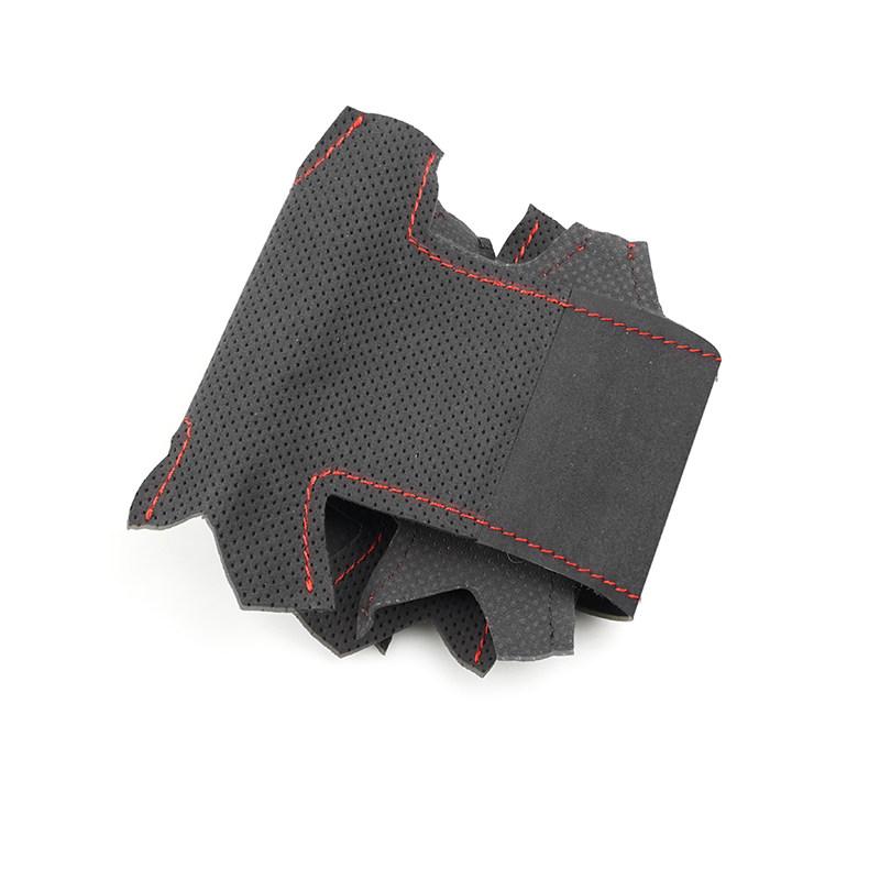 1.2mm Suede Leather Car Inner Steering Wheel Cover Trim For Dodge Challenger Charger 2015 2016 - Durango 2018