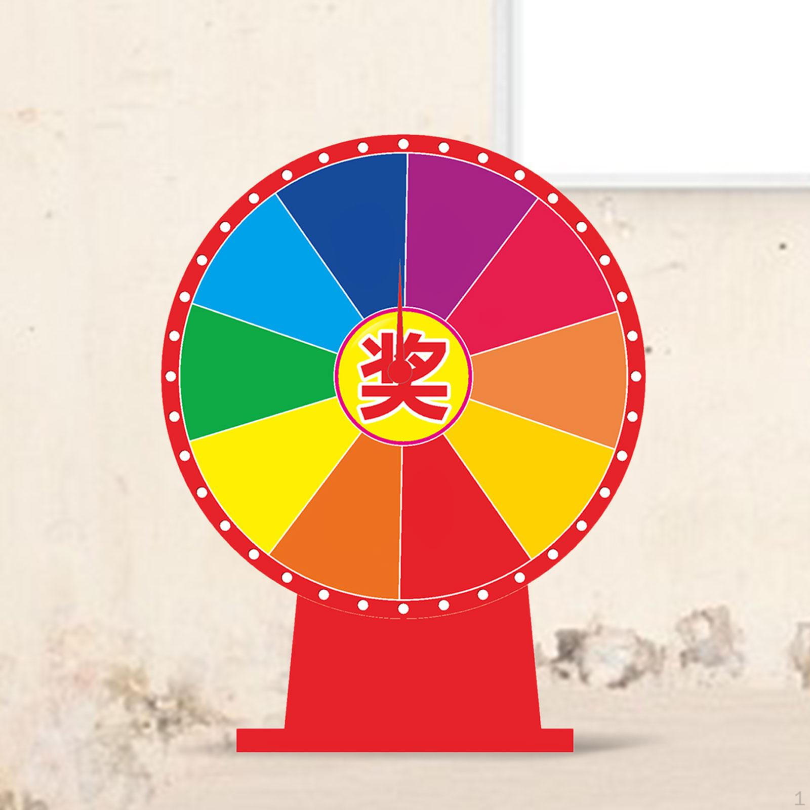 

Настольный призовой проигрыватель Lucky Draw колесо рулетки стираемое портативное Fortune для паба 30cm