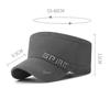 Men's Sunshade Sunscreen Outdoor Flat Top Hat Embroidered Letter Cap Military Caps Army Visors Hat Training Cadet Caps