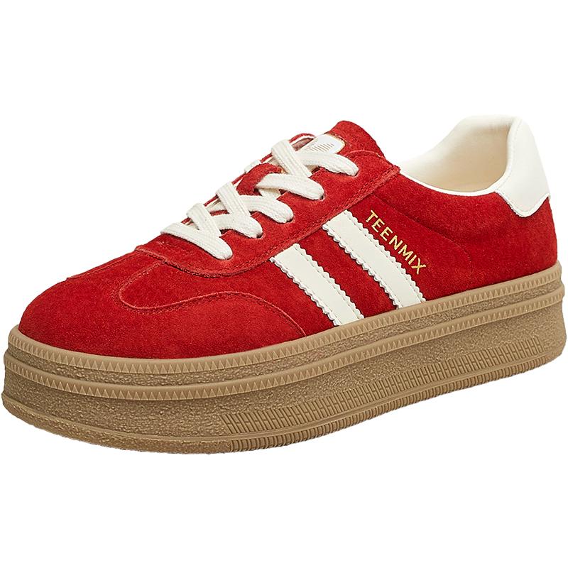 Teenmix Women s Rainbow Cake Thick-Sole Sneakers 34