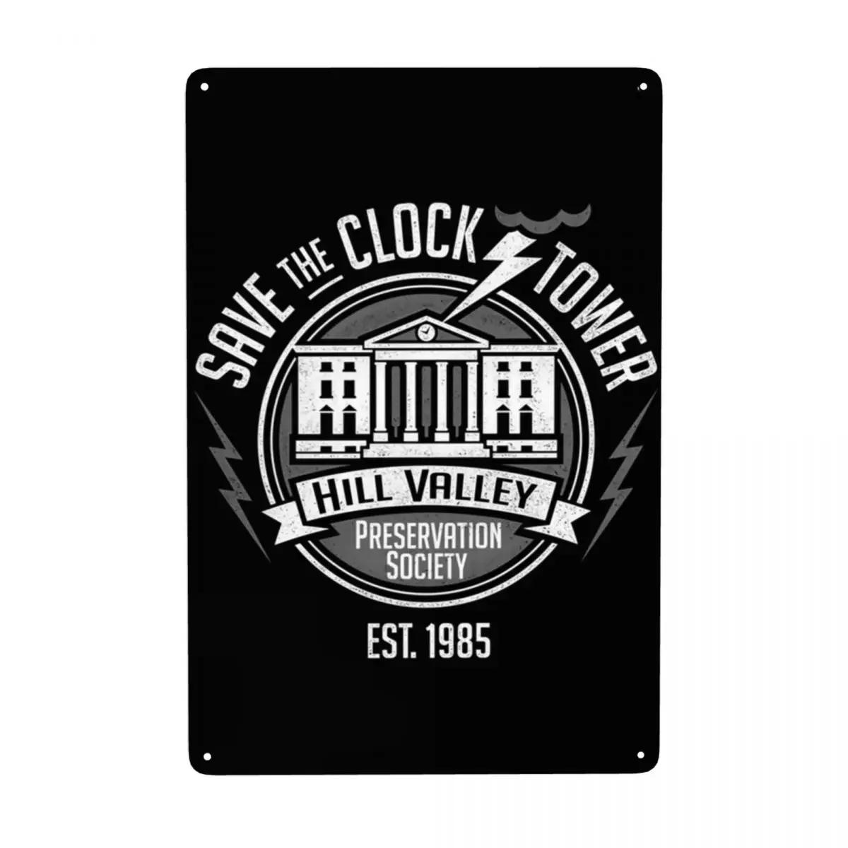 

HD Metal Tin Sign Vintage Back to the Future Flux Capacitor Movie Poster Wall Decor for Man Cave Home Theater Bar Decoration 20x30cm（7.8x11.8inch）