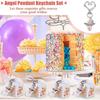 KX4B 24pcs Keychains with Candy Boxes Thank You Tags Baby Shower Guest Return Wedding