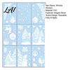 Christmas Decorations for Shop Windows 9 Sheets Static Window Stickers Reusable Snowflake Santa Claus Reindeer Winter Holiday Glass Stickers