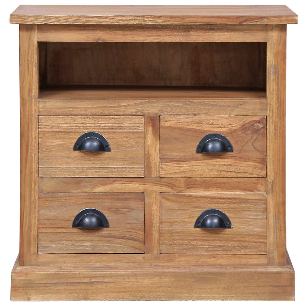 Side Table Cabinet 60 x 30 x 60 cm Solid Teak Wood