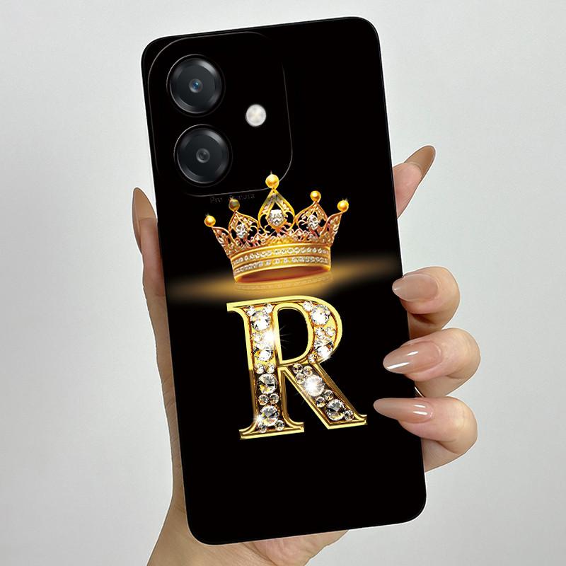 For Oppo A60 5G Case Silicon Crown Letter Shockproof Coque For OPPO A3 5G CPH2683 Cover For OPPO A3X A 3X A40 A40m 4G Phone Case