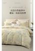 Mengjie Home Textile Flower Tribute Satin Four Piece Set Long staple Cotton Skin friendly