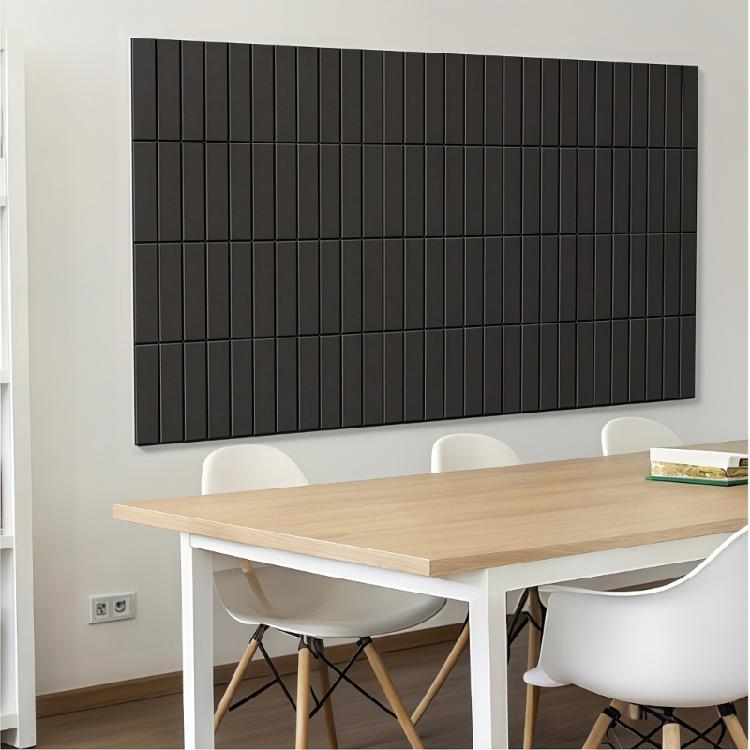 Felt Bulletin Board Cork Board Alternative Push Pin Board Cork Board Felt Wall Tile with Slats Wall Paneling for Office