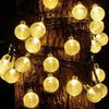 Solar Kristall Globus LED String Lichter 60 LED 8 Beleuchtung Modi IP65 Fairy Light Weihnachten Girlande für Garten Party Dekor