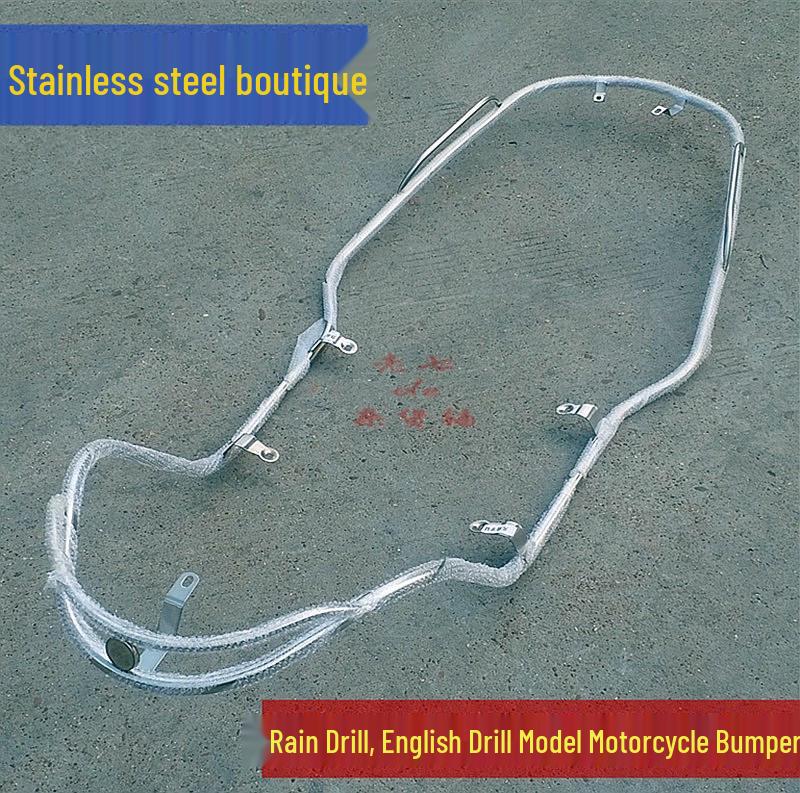 

Stainless Steel Motorcycle Crash Bars with Feather Drill, Diamond Pedals, and Thickened Frame for Full Electric Vehicle Protection Fixed Position
