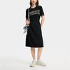 Fila X M.C. ESCHER Heritage Series Fashion Casual Woven Short Sleeve Dress Women Dresses Black F11W538311F-BK