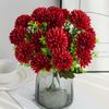Artificial Flowers Silk Ball Chrysanthemum Home Room Table Wedding Bridal Bouquet Decor Valentine's Outdoor Garden Yard DIY Gift