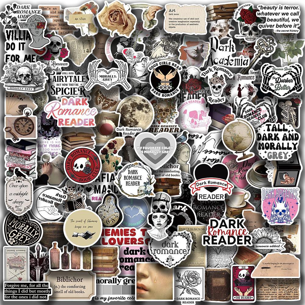 10/30/50/100pcs Boho Retro Dark Graffiti Stickers Aesthetic Decorative Skateboard Laptop Phone Cool DIY Cartoon Sticker Gifts
