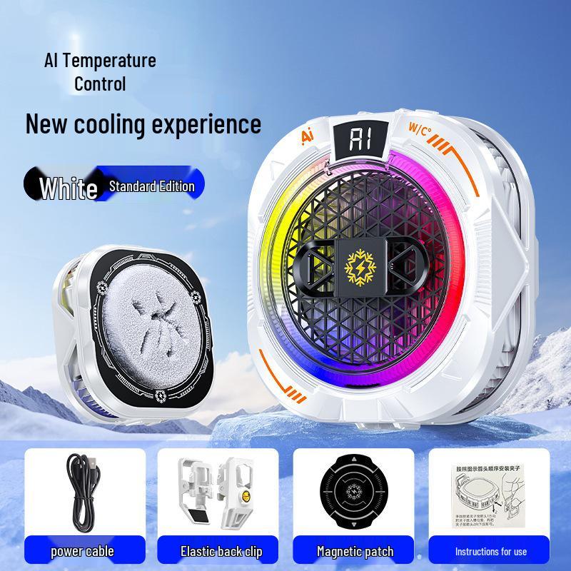 2026 Mobile Phone Cooler TH19: Digital Display & Magnetic Semiconductor Radiator