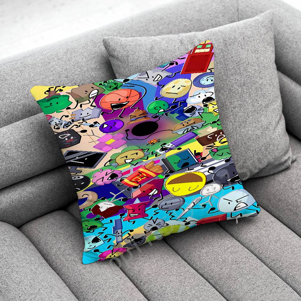 Bfdi B-Battle for Dream Island Cool Throw Pillow Case For 45x45cm 40x40cm 30x30cm 50x50cm 55x55cm Square Home Pillowcase Case