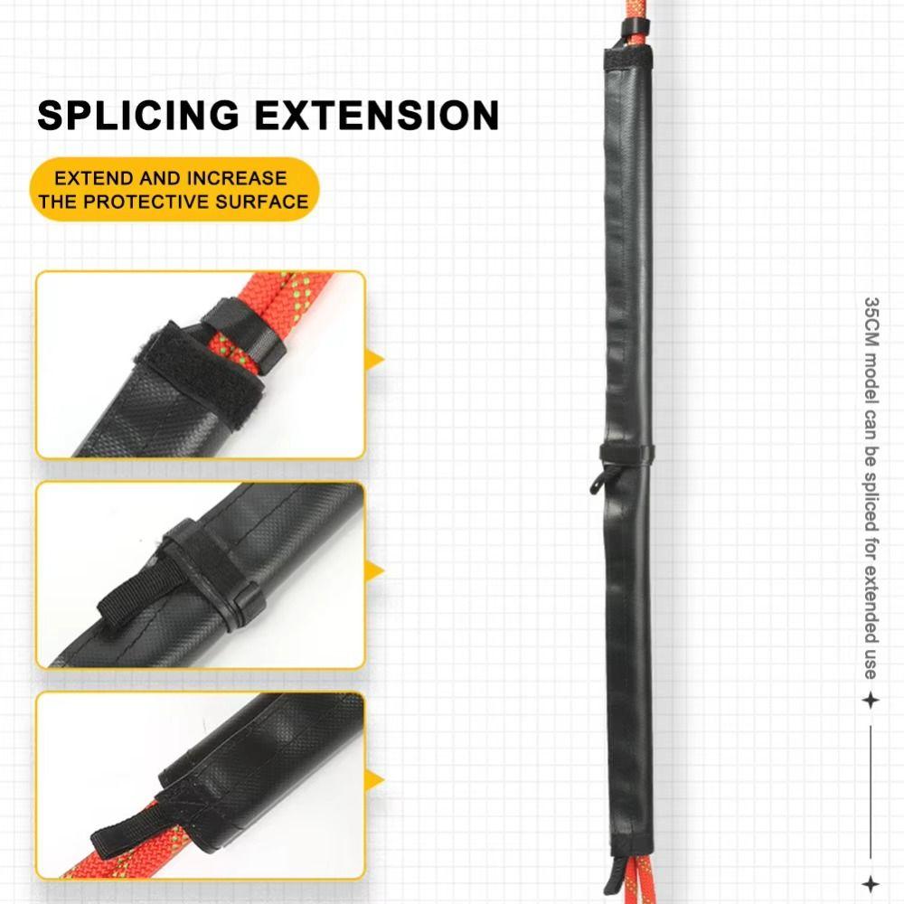 Manchon de Protection Anti-Usure pour Corde Protection de Corde pour Escalade Arboriste Équipement de Descente en Rappel