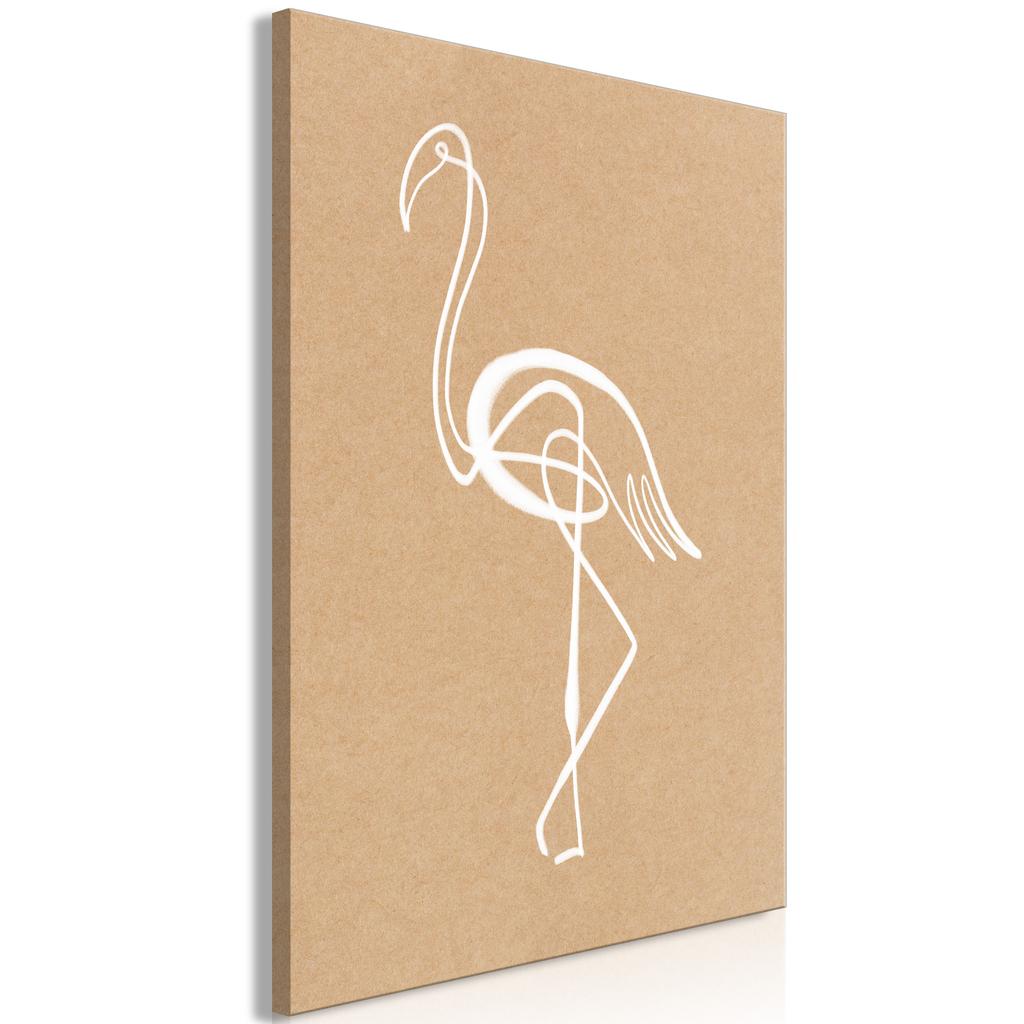 Bild - Weißer Flamingo (1-teilig) Vertikal