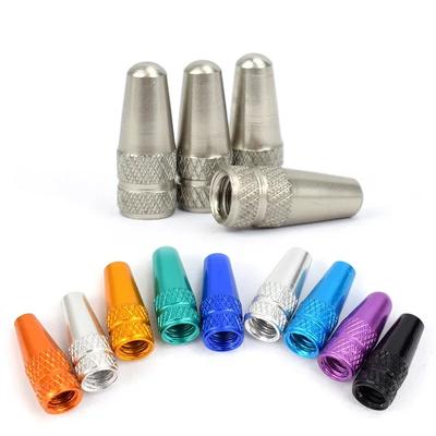 4 stücke Aluminium Legierung Fahrrad Reifen Presta Ventil Kappe MTB Rennrad Abgedeckt Protector Straße MTB Reifen Staubdicht Bike Presta ventil