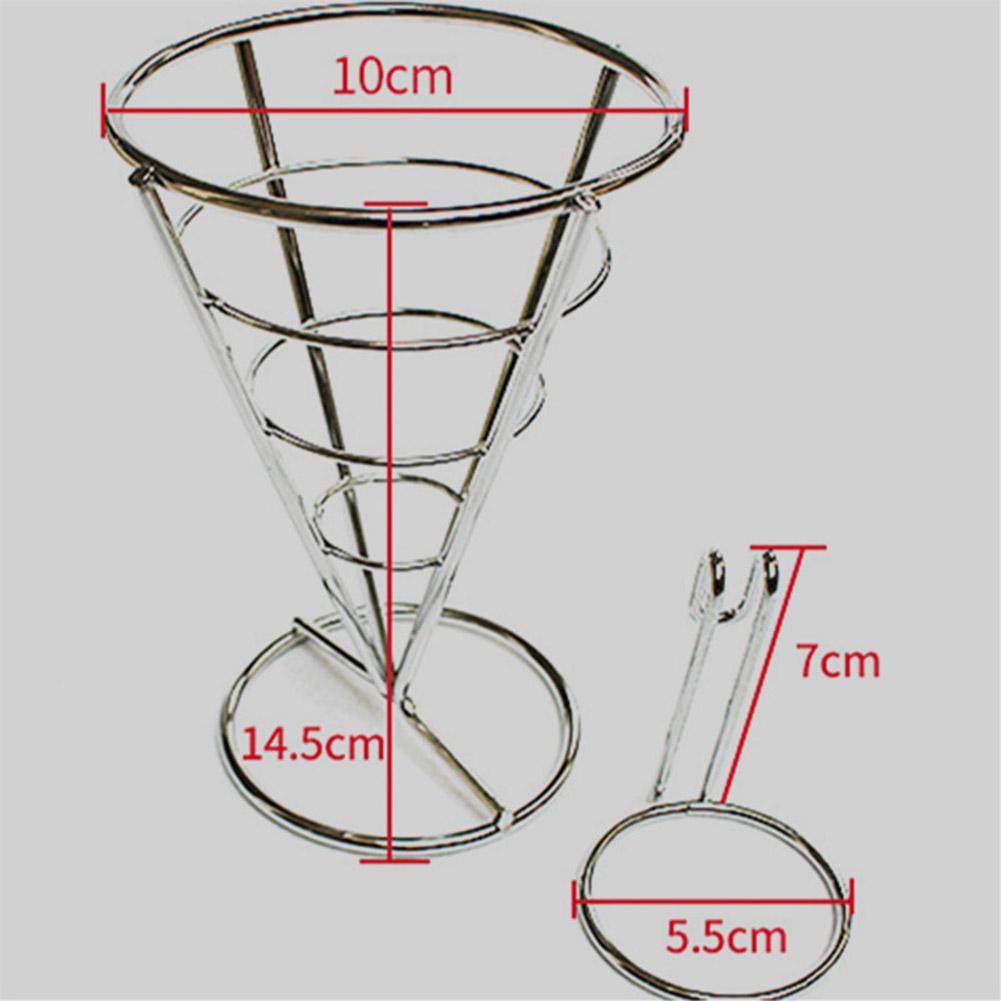 Chip Stand Holder French Fries Rack Cone Basket Restaurant Basket Snack Bracket