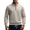 Autumn and Winter Men's Semi-zipper Stand-up Collar Long-sleeved Sweater Daily Versatile Fitness Sweater