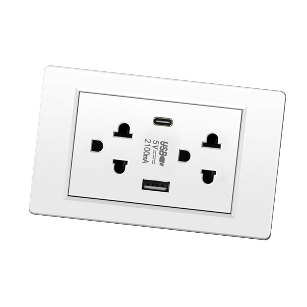 Thailand Type Electrical Wall Receptacle Outlet Space Saving USB Type C Wall  r Outlet for Home